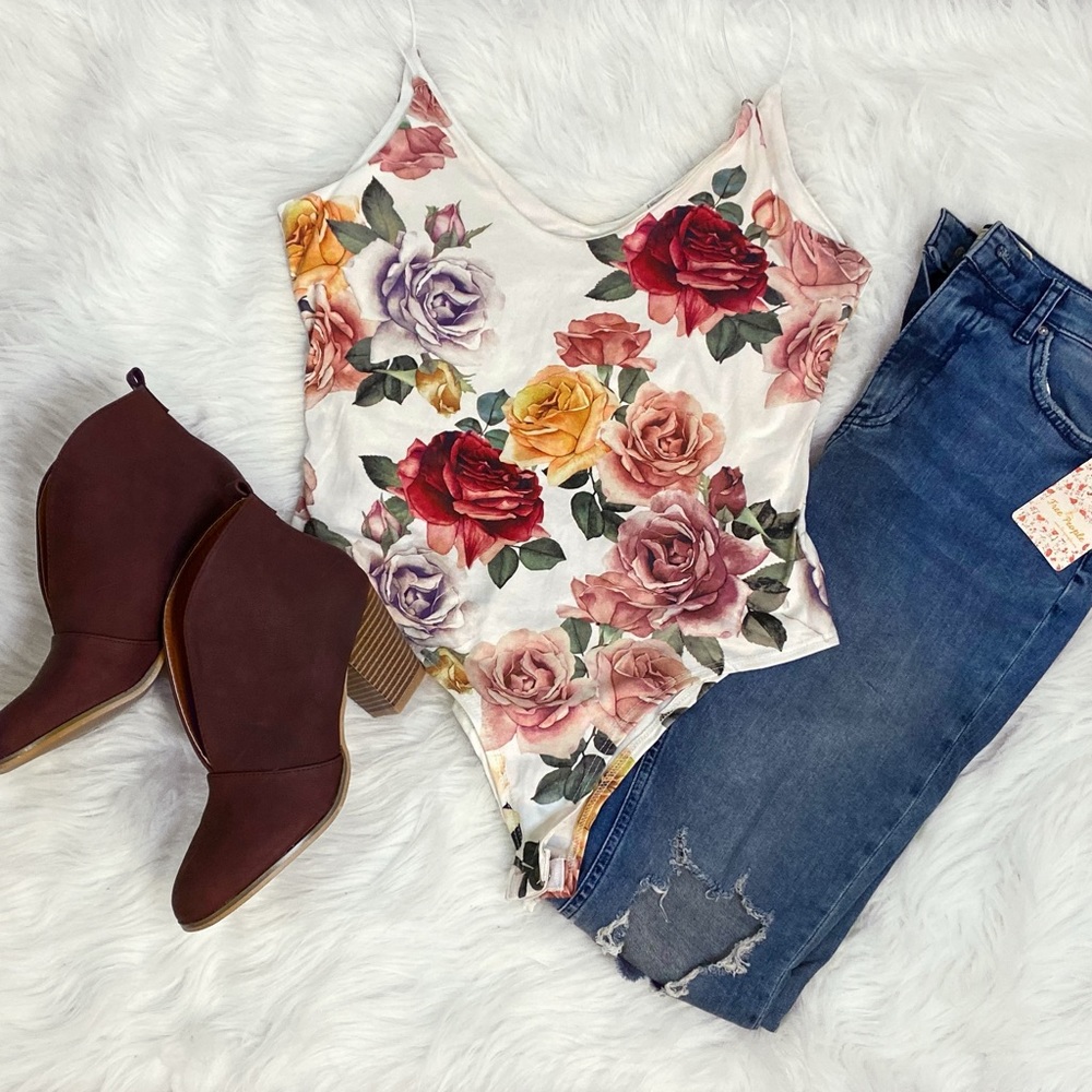Floral body suit